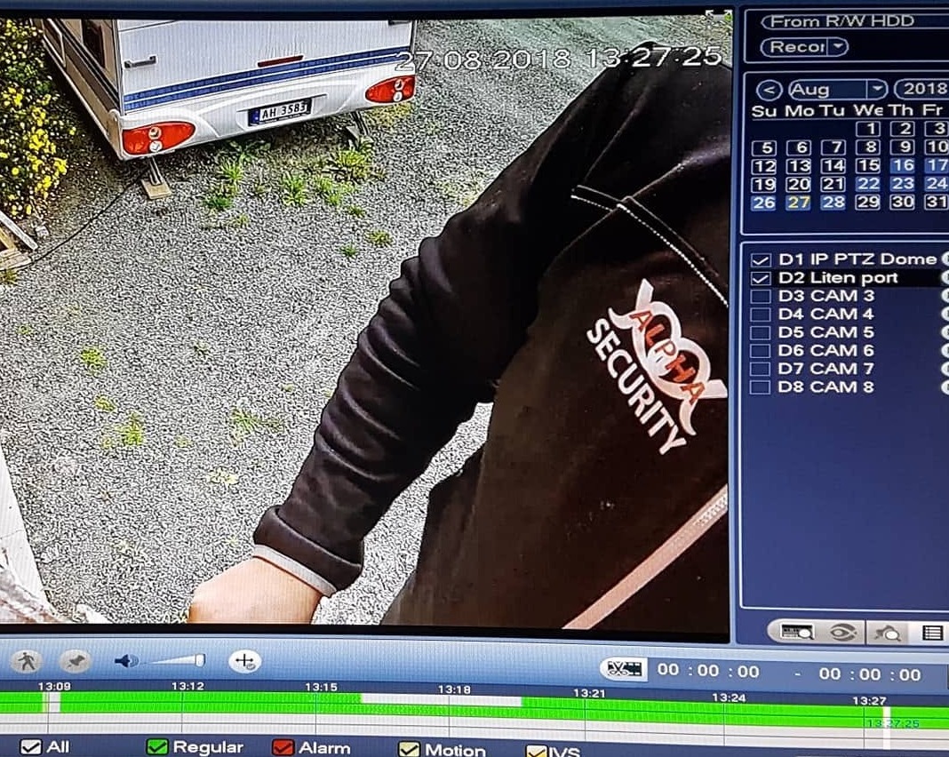 Bilde fra oppdrag innen kamera og teknisk sikring